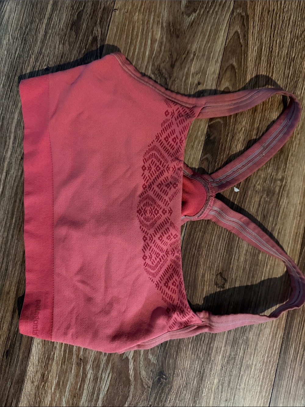 Patagonia Coral Pink Seamless Sports Bra